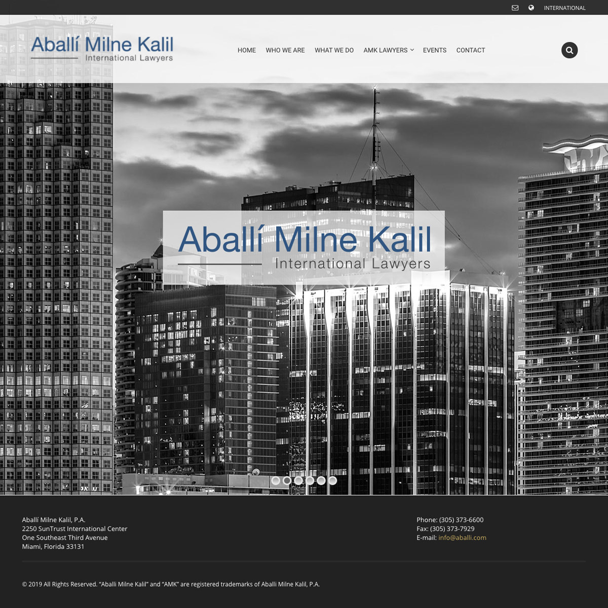 Web Design - Aballi, Milne & Kalil