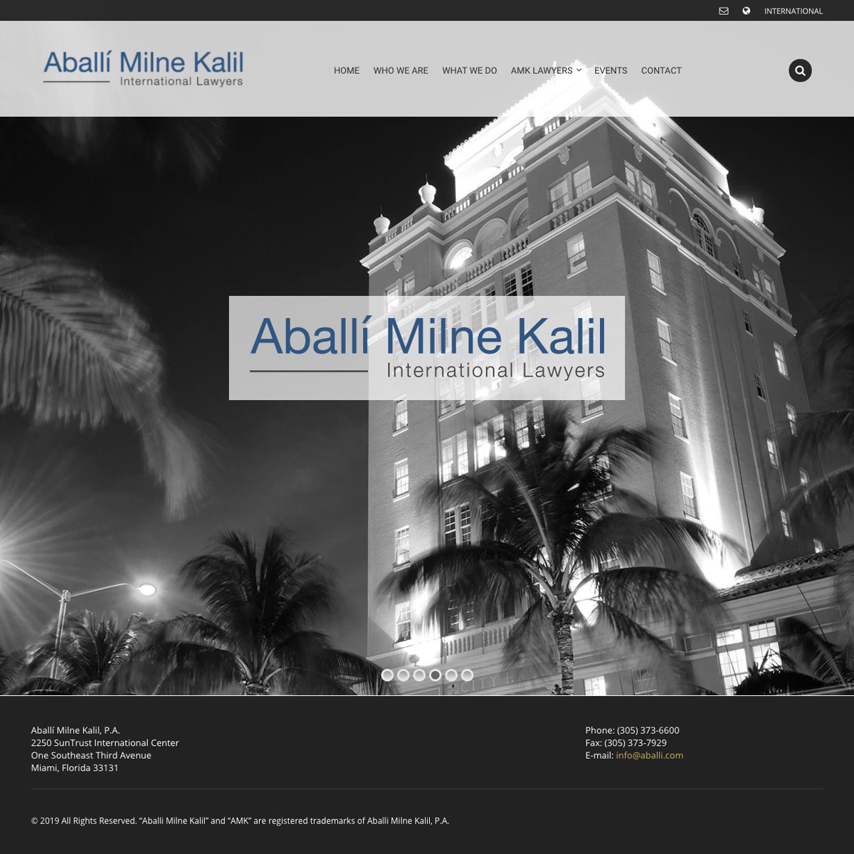 Web Design - Aballi, Milne & Kalil