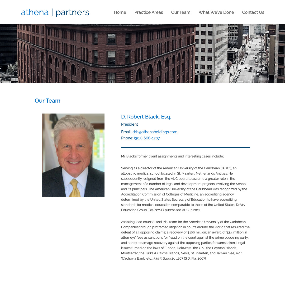 Web Design - Athena Partners